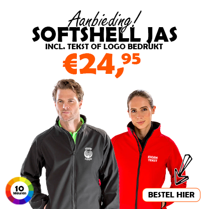 Softshell jas bedrukken