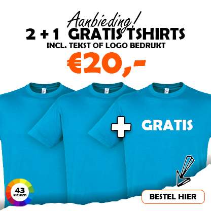 2+1 gratis Tshirts