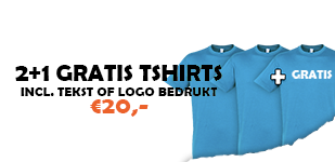 2+1 gratis T-shirts
